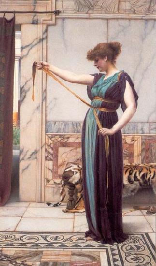 John William Godward A Pompeian Lady France oil painting art
